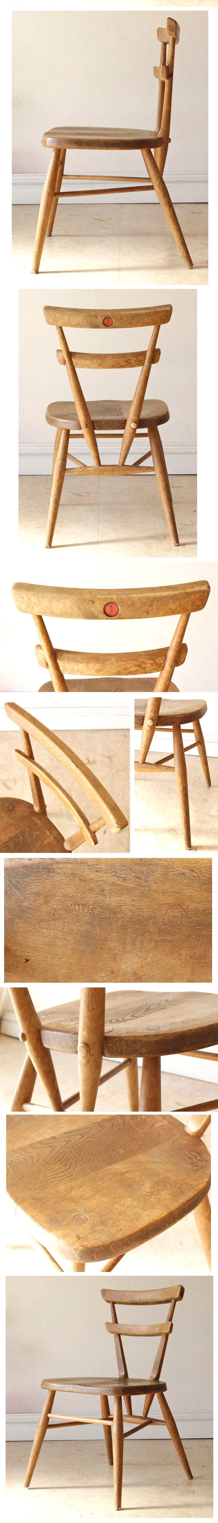 アーコール・ERCOL・チャイルドチェア・レッドドット・アンティーク・ビンテージ・北欧