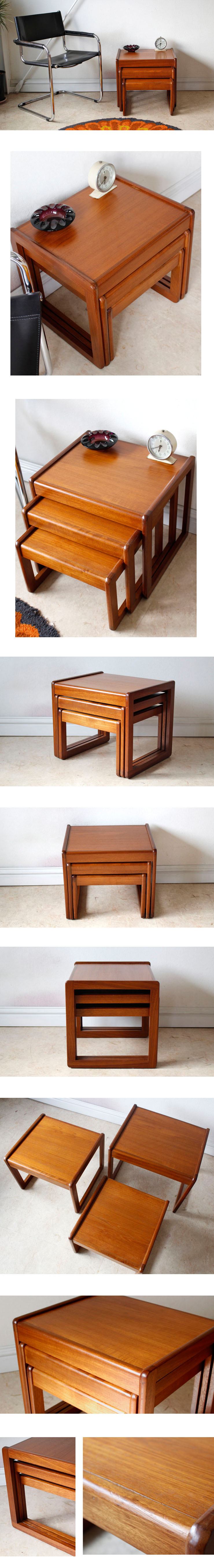 G-planジープラン・ネストテーブル・チーク・ビンテージ・アンティーク