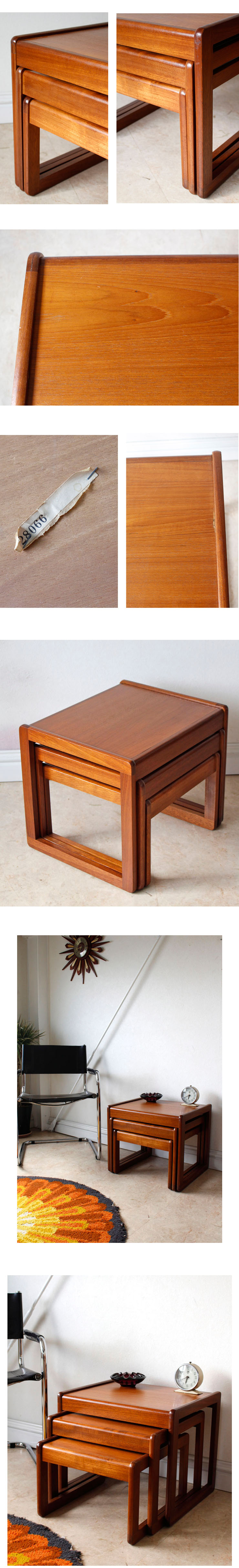 G-planジープラン・ネストテーブル・チーク・ビンテージ・アンティーク