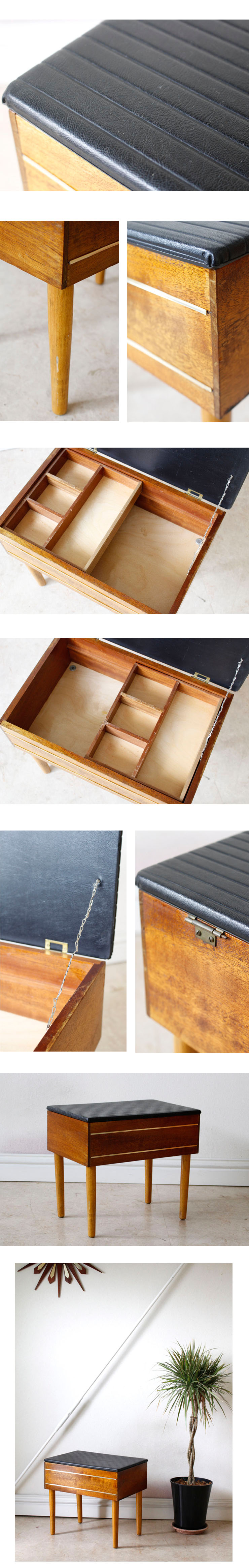 スツール・ソーイングボックス・裁縫箱・アンティーク・ビンテージ