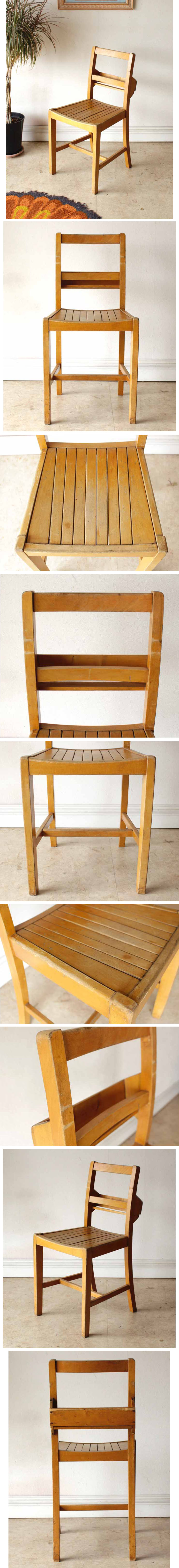 イギリス・チャーチチェア・椅子・無垢・アンティーク・ビンテージ・年代物