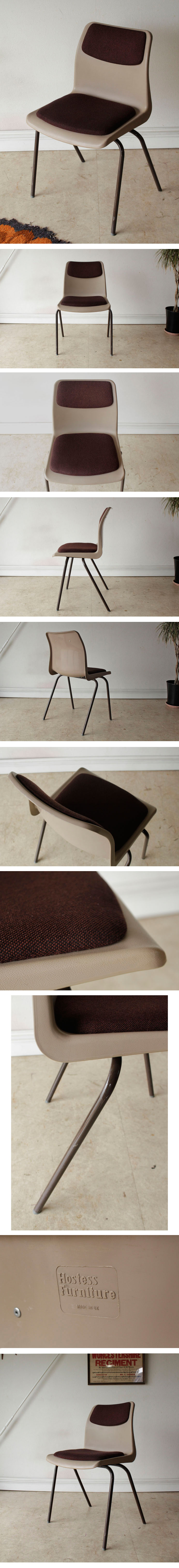 北欧レトロ プライウッドチェア スタッキングチェア ミッド