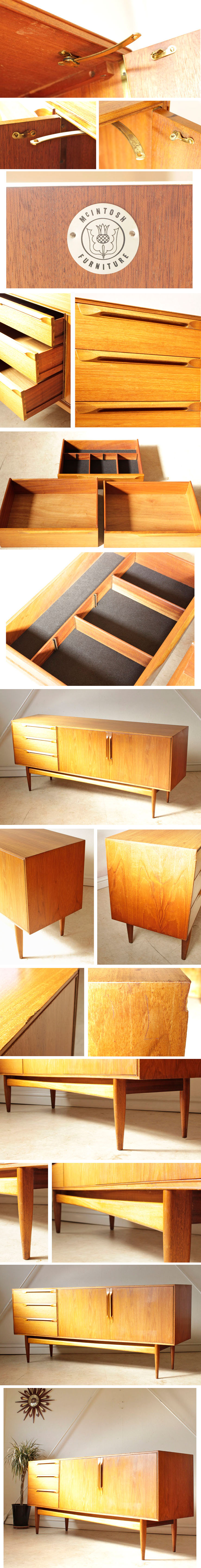 マッキントッシュ・サイドボード・チーク・ビンテージ・ミッドセンチュリー・アンティーク・北欧