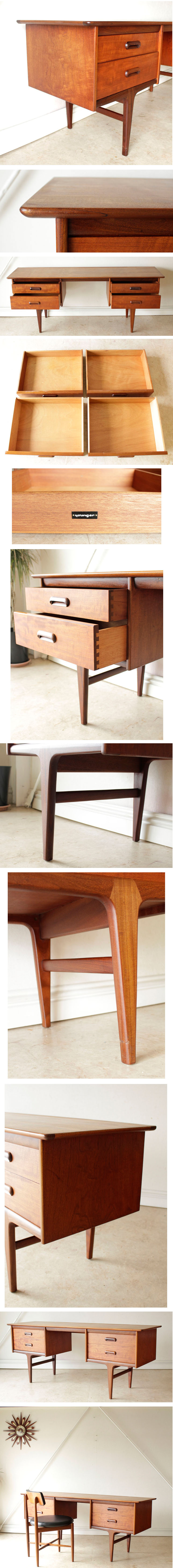 デスク・チーク・younger・ビンテージ・アンティーク・イギリス・ミッドセンチュリー・北欧