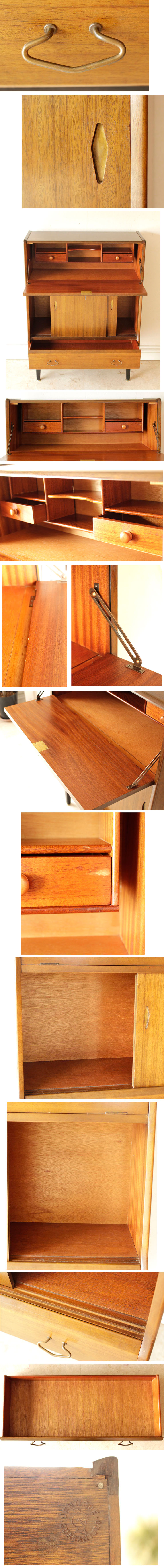 ジェンティーク・Jentique・ライティングデスク・キャビネット・棚・アンティーク・ビンテージ