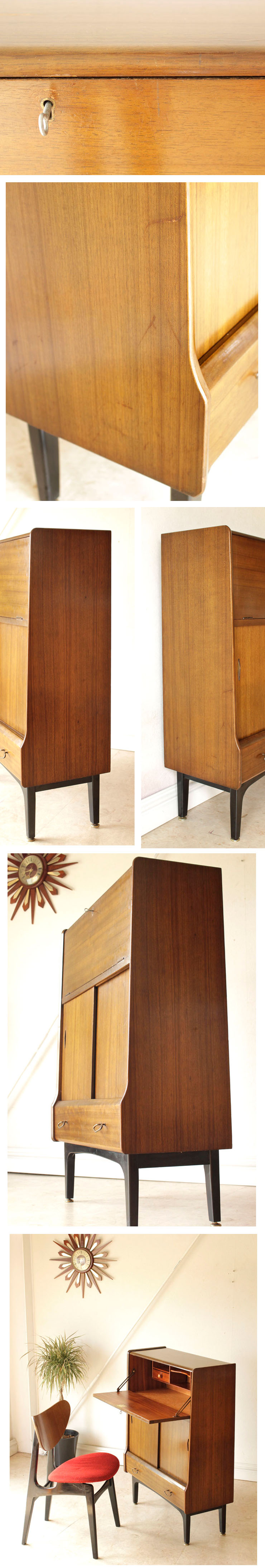 ジェンティーク・Jentique・ライティングデスク・キャビネット・棚・アンティーク・ビンテージ