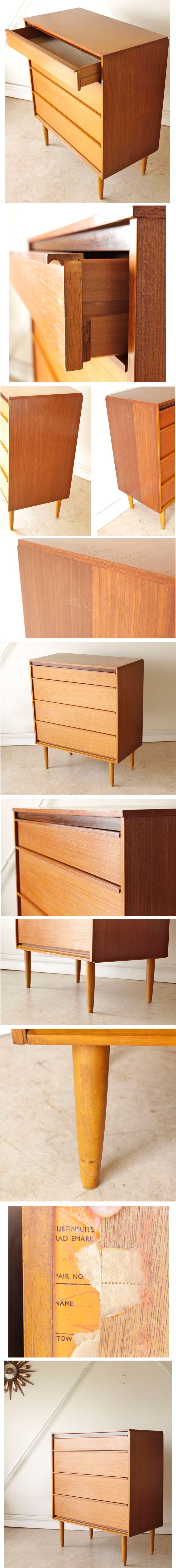 Austinsuite・オースティンスイート・チェスト・チーク・４段・イギリス・ビンテージ・アンティーク