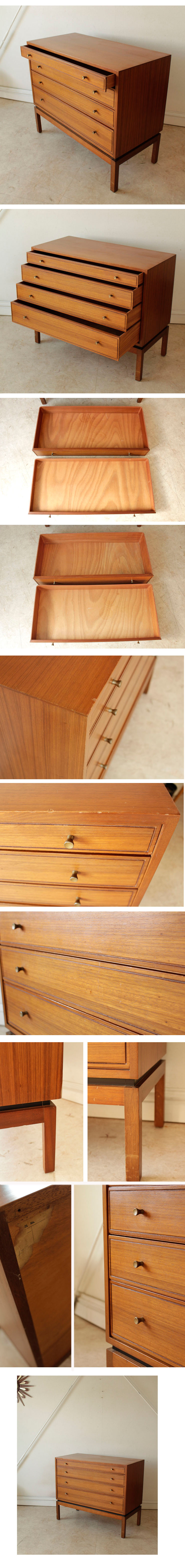 ビンテージ・チーク・チェスト・北欧・アンティーク・タンス・収納