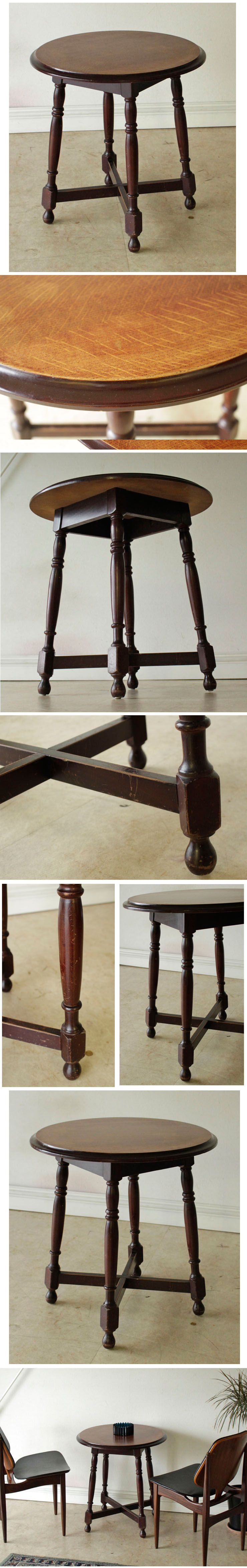 イギリス・パブテーブル・サイドテーブル・オーク・ビンテージ・アンティーク