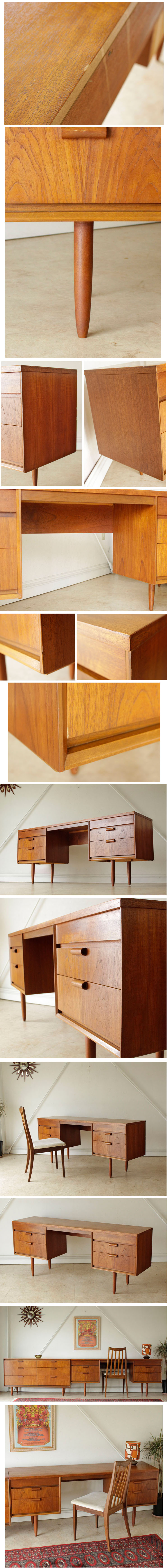 イギリス・デスク・机・オースティンスイート・Austinsuite・ビンテージ・アンティーク・ミッドセンチュリー・北欧