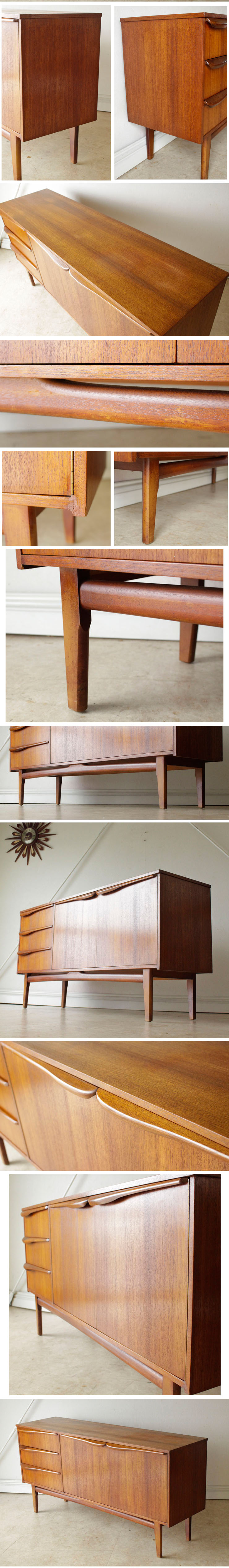 イギリス・サイドボード・チーク・テレビボード・ビンテージ・アンティーク・北欧