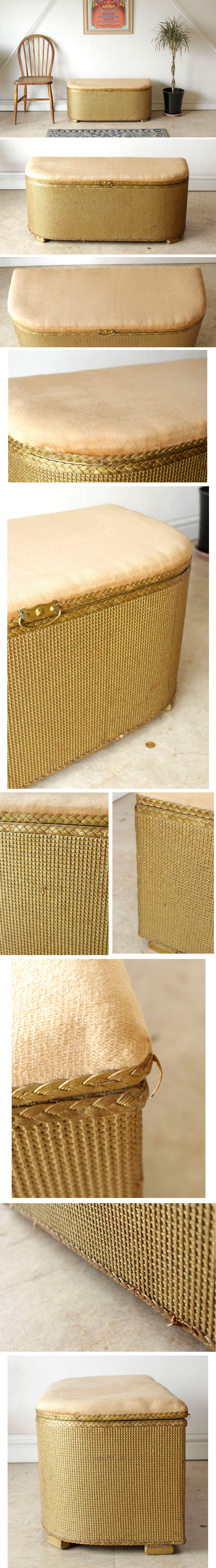 イギリス・収納ベンチ・スツール・ビンテージ・アンティーク・シャビー