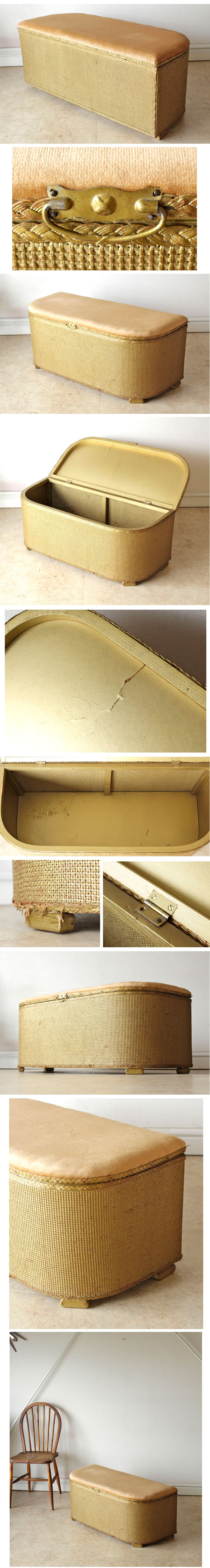 イギリス・収納ベンチ・スツール・ビンテージ・アンティーク・シャビー