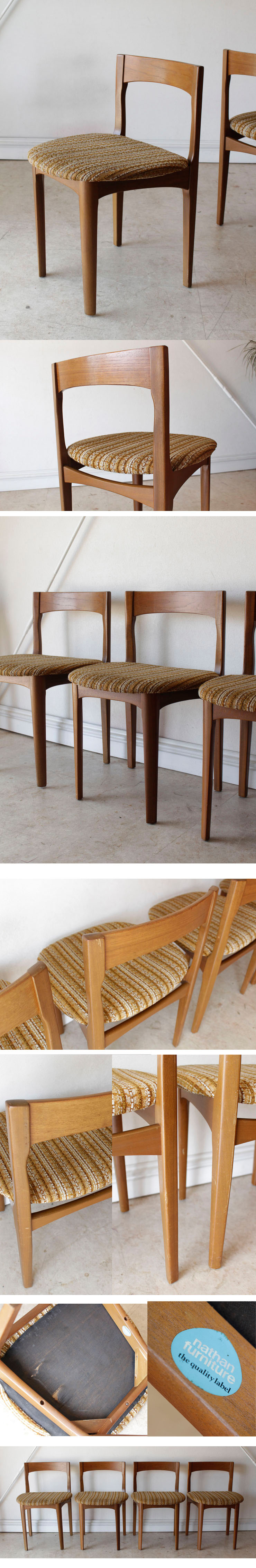 ネイサン・NATHAN・ダイニングテーブル・ダイニングチェア・ビンテージ・チーク・アンティーク・ミッドセンチュリー・家具