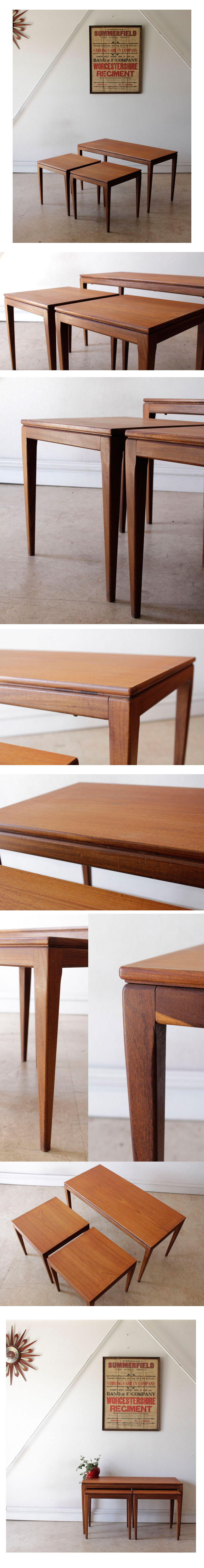 マッキントッシュ,McIntosh,テーブル,北欧,ビンテージ,イギリス,アンティーク,家具,チーク,ネストテーブル,コーヒーテーブル
