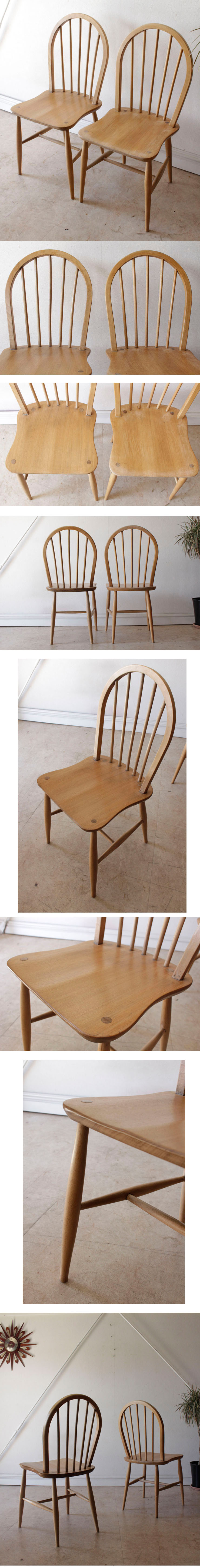 アーコール,ERCOL,チェア,アンティーク,ビンテージ,バイオリン,ペアシェイプ,イギリス,家具