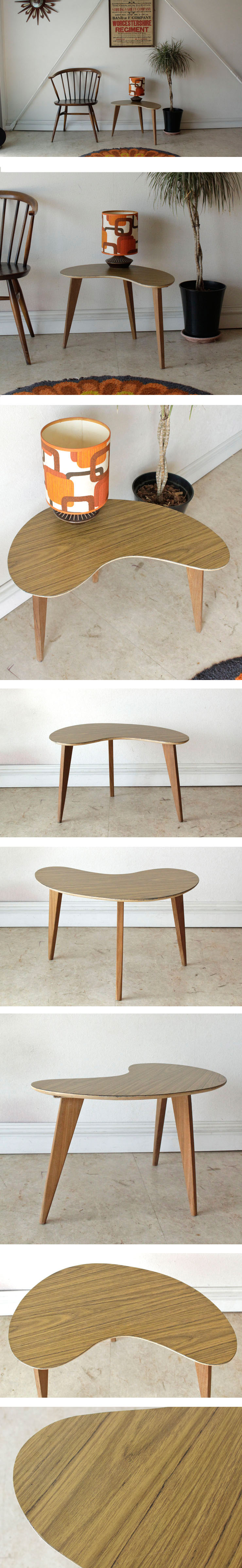 Kidneyキドニー・イギリス・サイドテーブル・コーヒーテーブル・ビンテージ・アンティーク