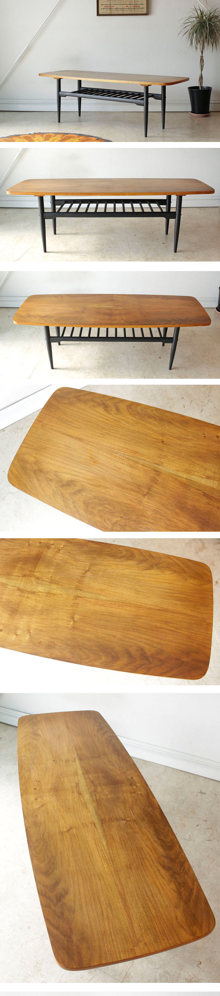 イギリス・コーヒーテーブル・サイドテーブル・ミッドセンチュリー・ビンテージ・アンティーク