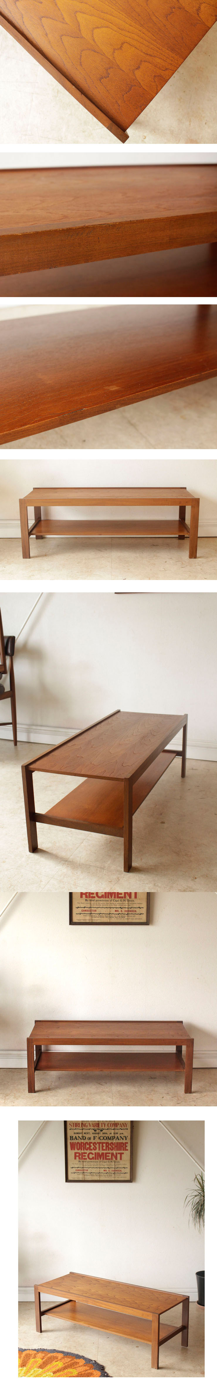 ビンテージ,　チーク,コーヒーテーブル,センターテーブル,ミッドセンチュリー,北欧