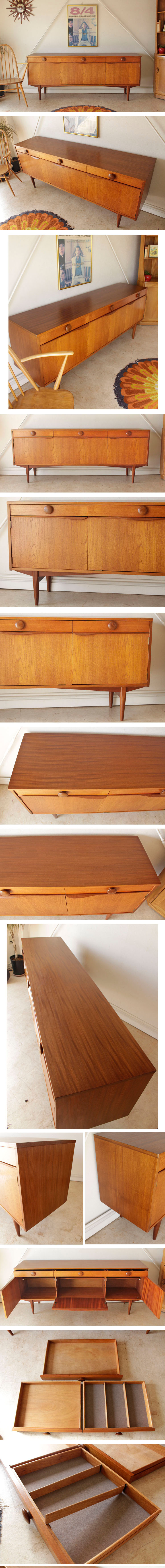 E.O.Nエリオットオブニューブリー・ビンテージ・サイドボード・チーク・アンティーク・イギリス製