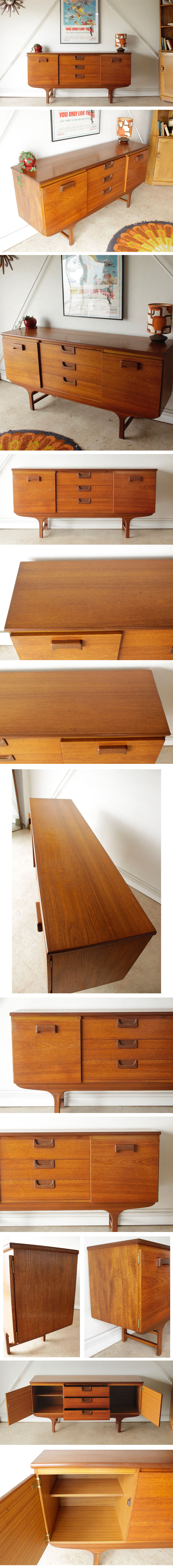 イギリス製・ビンテージ・サイドボード・アンティーク・チーク