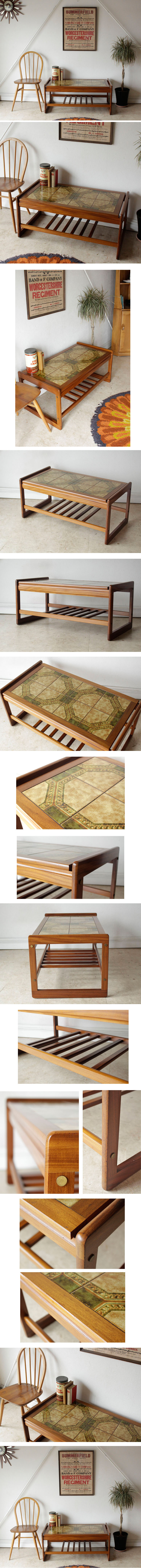 タイルテーブル・コーヒーテーブル・アンティーク・ビンテージ・家具・輸入・中古