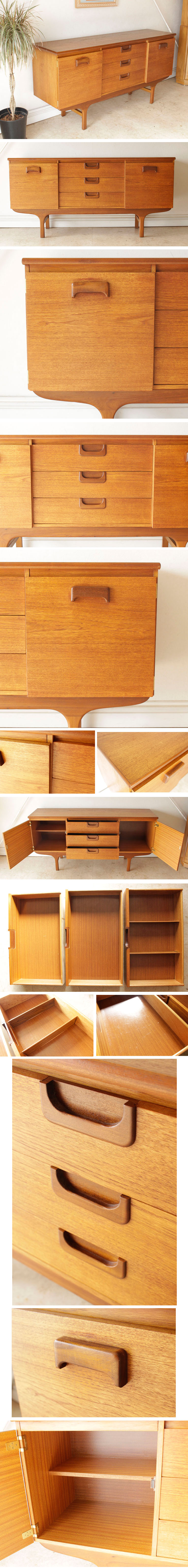 イギリス・サイドボード・チーク・テレビボード・収納・輸入家具・北欧・アンティーク