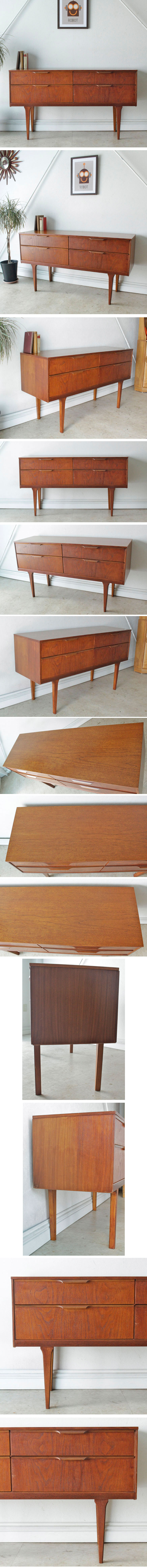 イギリス製Austinsuite【チーク】チェスト・収納たんす・サイドボード/ビンテージ家具・アンティーク・北欧