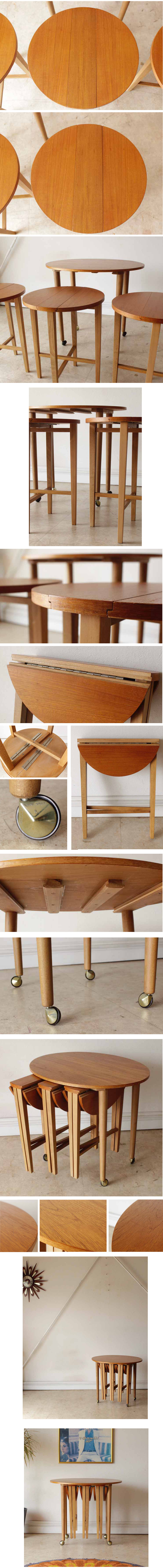 ビンテージアンティーク・サイドテーブル・コーヒーテーブル・ネストテーブル・イギリス製家具