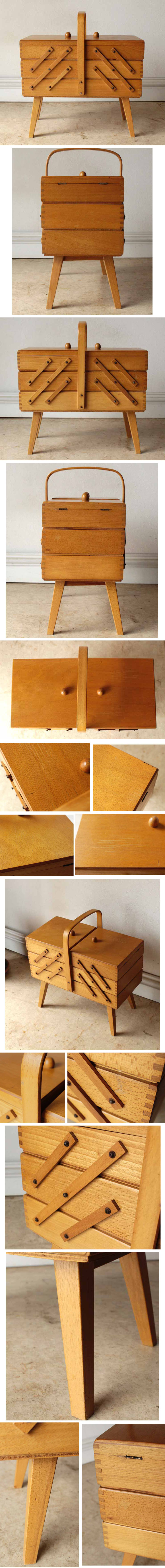 イギリス・ソーイングボックス・裁縫箱・ハンドメイド・雑貨・インテリア・北欧