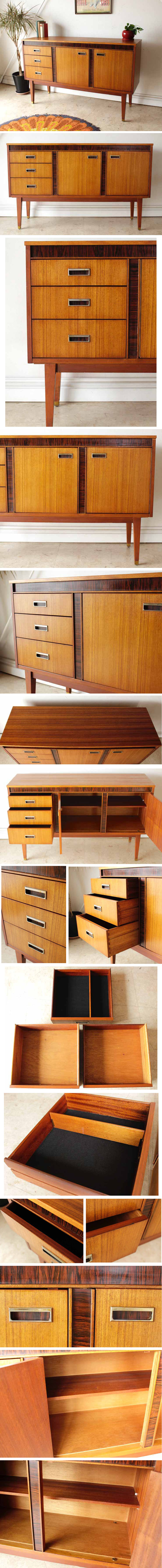 サイドボード・ウォールナット・収納・ビンテージ・アンティーク・ミッドセンチュリー・輸入家具・年代物