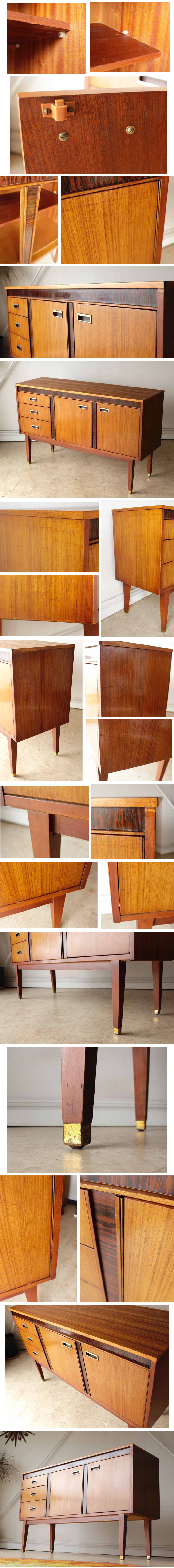 サイドボード・ウォールナット・収納・ビンテージ・アンティーク・ミッドセンチュリー・輸入家具・年代物