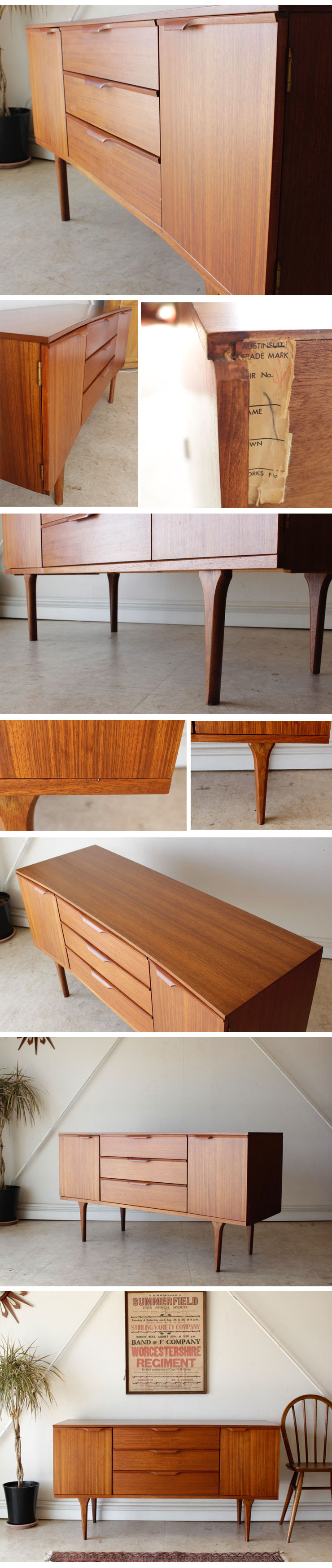 オースティンスイート・サイドボード・ビンテージ・チーク・アンティーク・北欧・