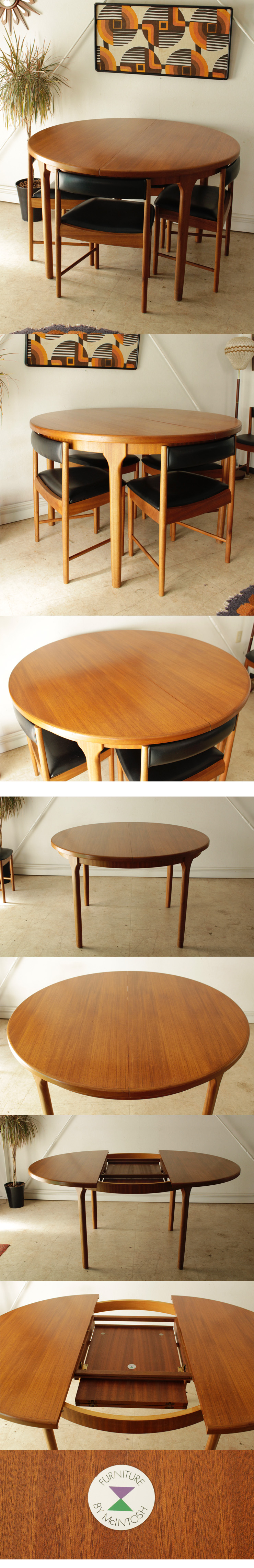 マッキントッシュ・ダイニングテーブル・ダイニングチェア・ダイニングセット・イギリス製・ビンテージ家具・アンティーク・