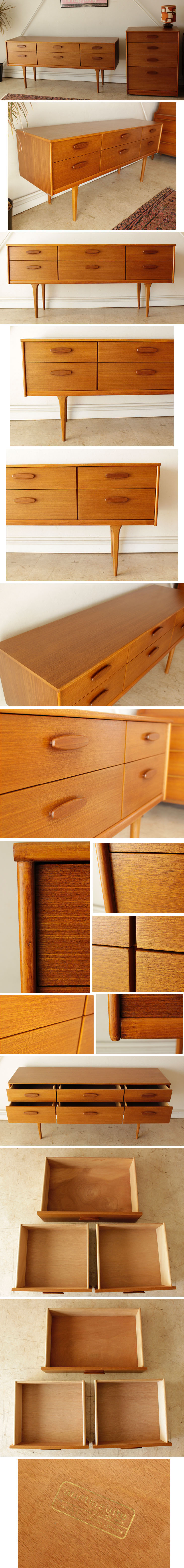 サイドボード・チェスト・オースティンスイート・チーク・収納・ビンテージ・アンティーク・北欧・イギリス