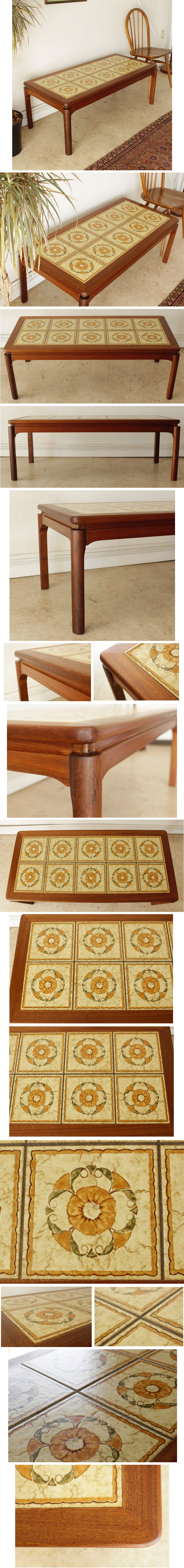 タイル・コーヒーテーブル・センターテーブル・ビンテージ・アンティーク・北欧・レトロ