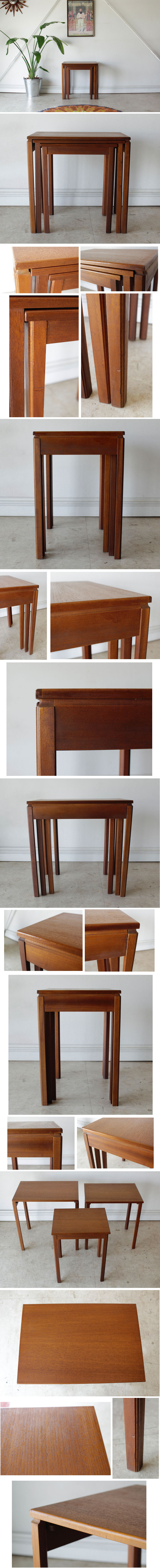 マッキントッシュ・Macintosh・ネストテーブル・チーク・ビンテージ・アンティーク・北欧 ・ミッドセンチュリー