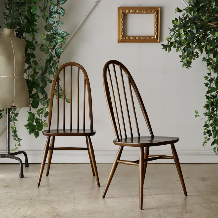 イギリス　ERCOL クエーカーチェア　ダークブラウン アーコール（ERCOL）クエーカーチェア【ブラウン】 商品番号
