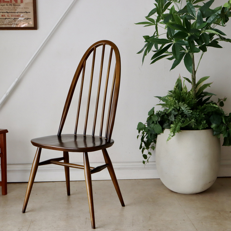 イギリス　ERCOL クエーカーチェア　ダークブラウン アーコール（ERCOL）クエーカーチェア【ブラウン】 商品番号