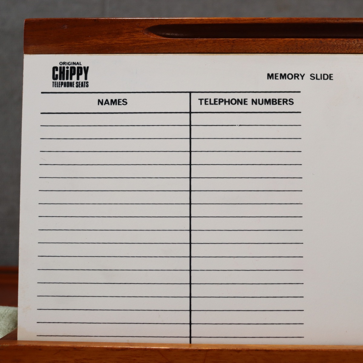 CHIPPYのテレフォンシート