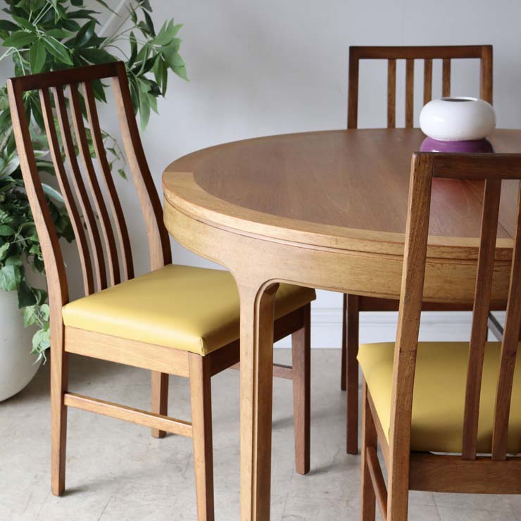 Nathanネイサン・ダイニングサークルテーブル【チーク】商品番号【122071】メンテ後の写真