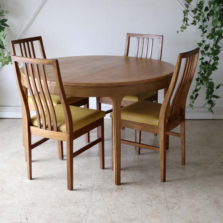 Nathanネイサン・ダイニングサークルテーブル【チーク】商品番号【122071】メンテ後の写真