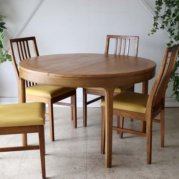 Nathanネイサン・ダイニングサークルテーブル【チーク】商品番号【122071】メンテ後の写真