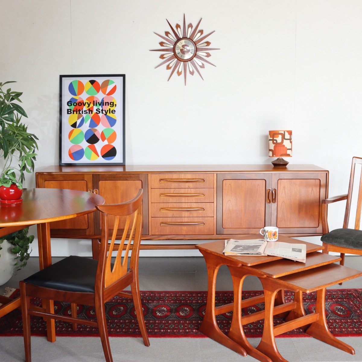 ジープラン製サイドボードを使ったインテリア。